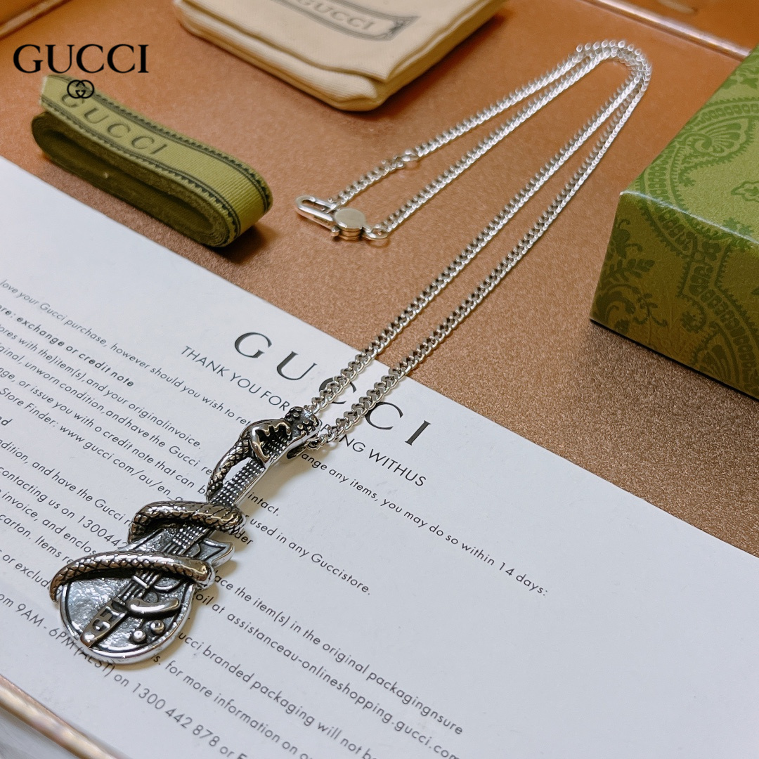 【GUCCI】ネックレス、新しいネックレス万能シンプルファッションオーナメント-BRAND OFF