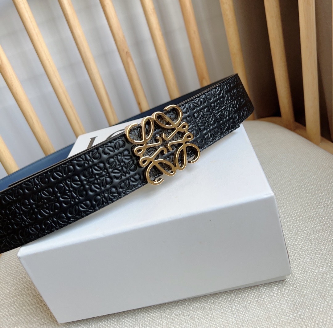 【LOEWE】(ロエベ)4cmベルト メンズ-BRAND OFF