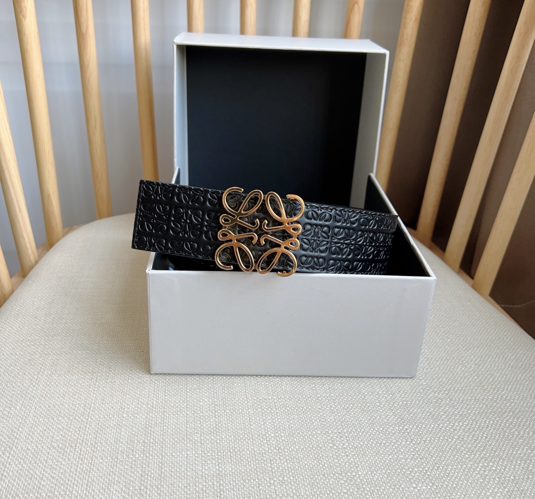 【LOEWE】(ロエベ)4cmベルト メンズ-BRAND OFF