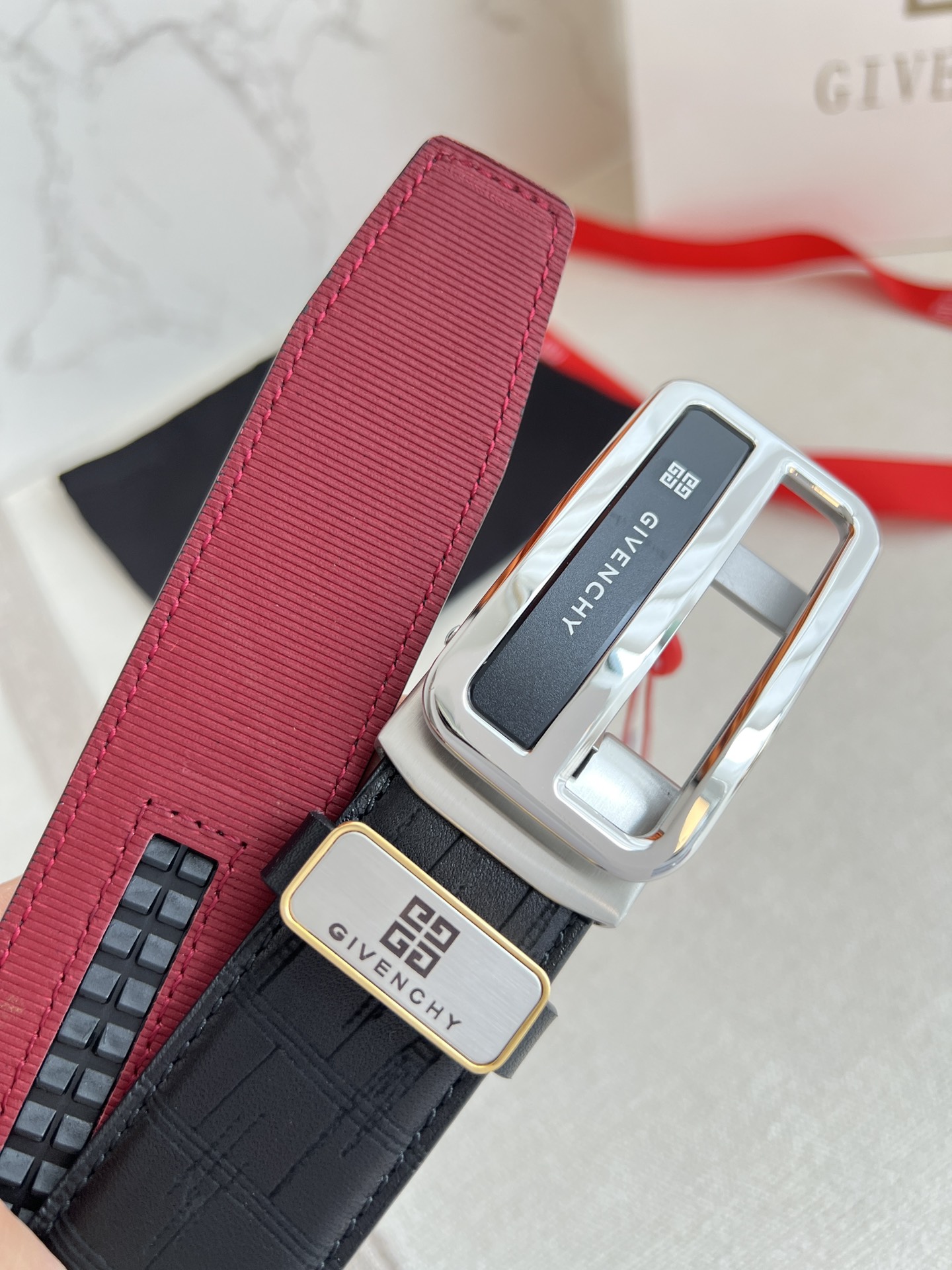 【GIVENCHY】(ジバンシー) 3.5cmベルト メンズ 24706-BRAND OFF