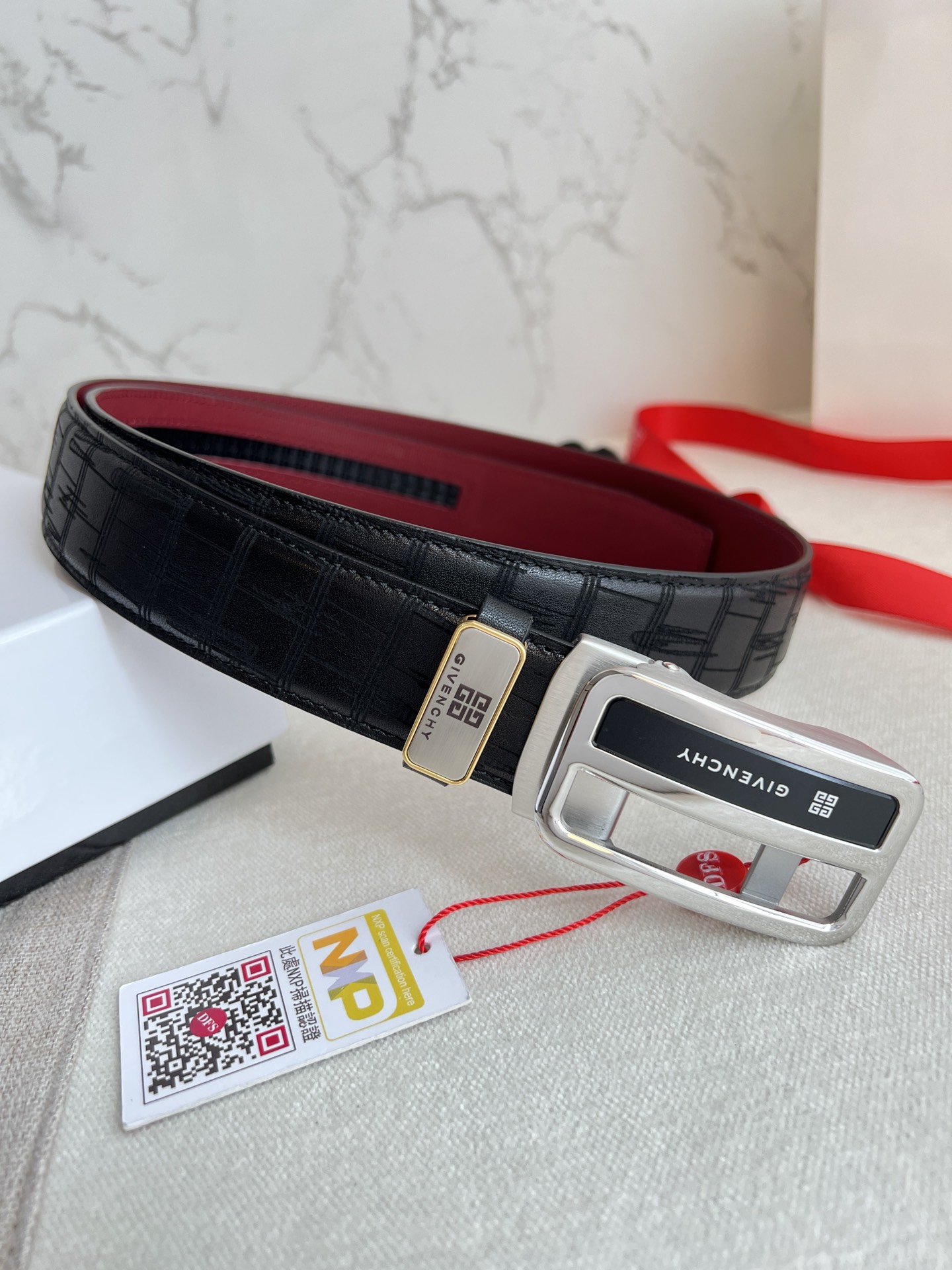 【GIVENCHY】(ジバンシー) 3.5cmベルト メンズ 24706-BRAND OFF