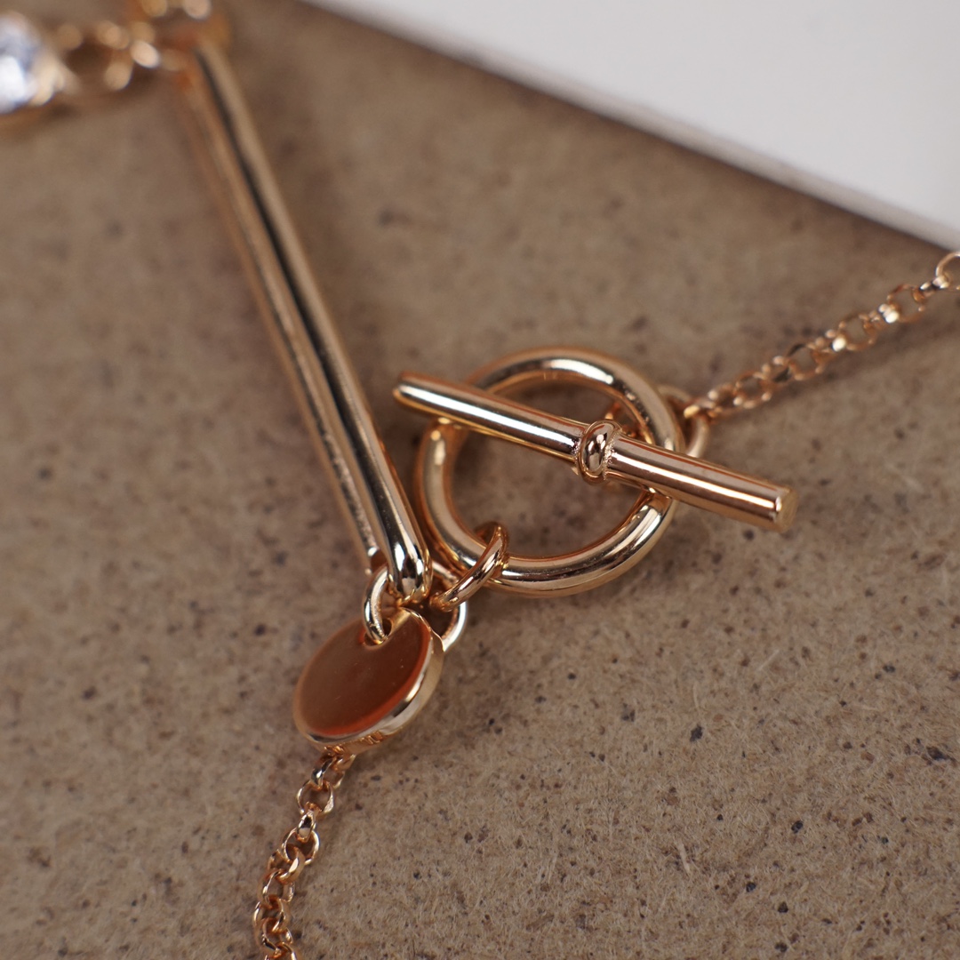 【HERMES】ネックレス、新しいネックレス万能シンプルファッションオーナメント 2473-BRAND OFF