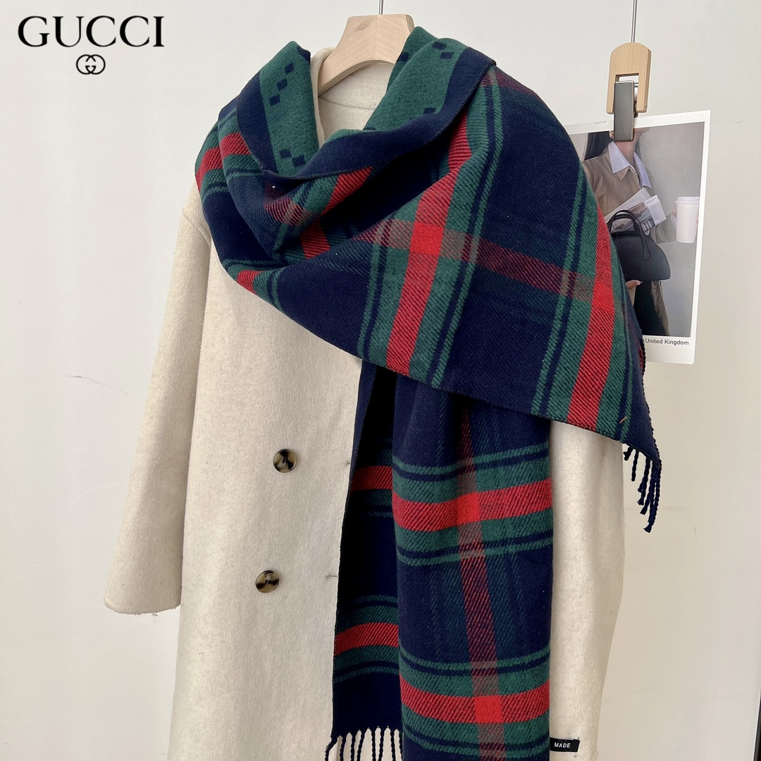 【GUCCI グッチ】スカーフ30*180CM  241108-BRAND OFF