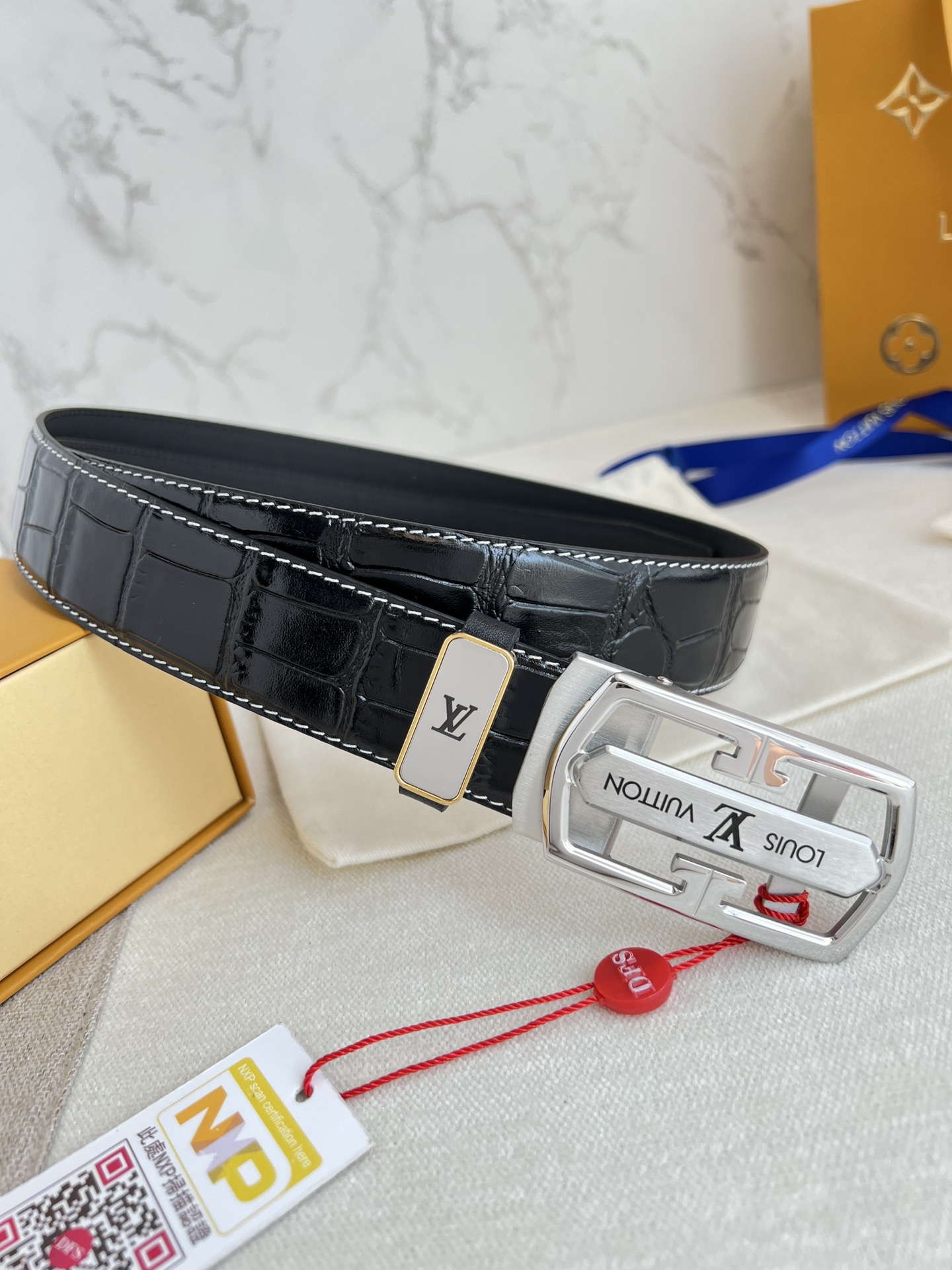 【LOUIS VUITTON】(ルイヴィトン) 3.5cmベルト メンズ-BRAND OFF