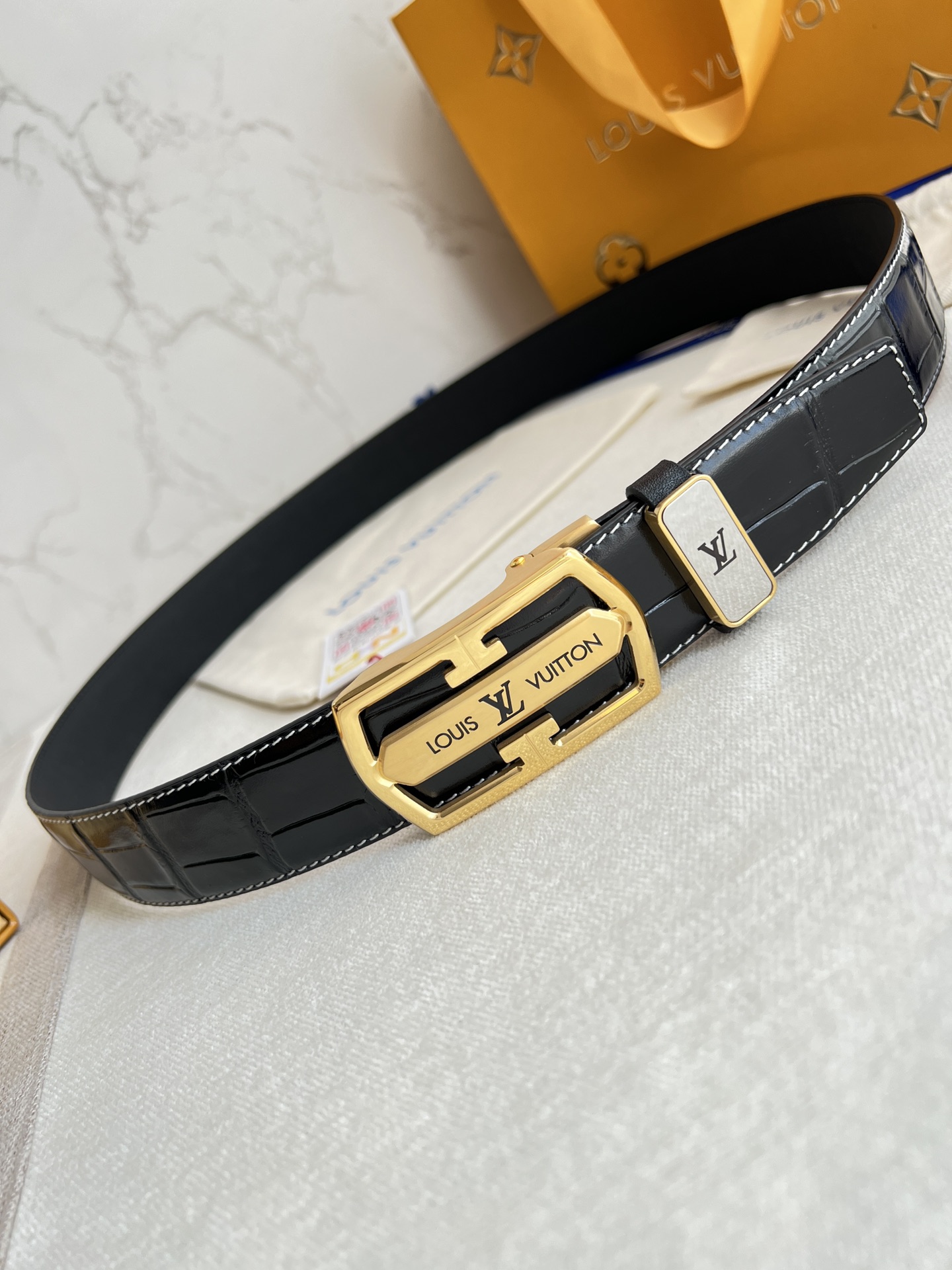 【LOUIS VUITTON】(ルイヴィトン) 3.5cmベルト メンズ-BRAND OFF