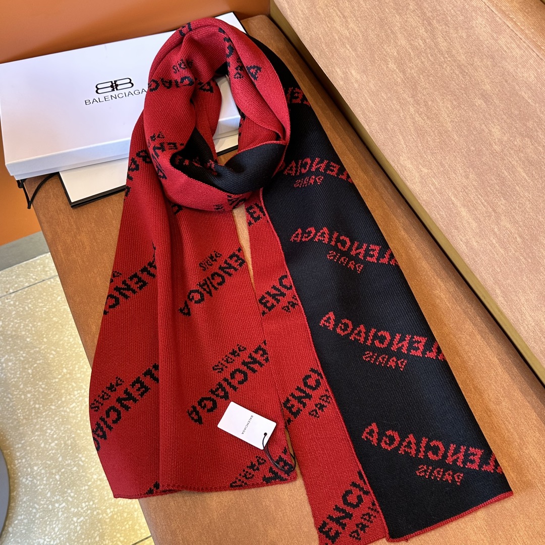 【BALENCIAGA   バレンシアガ】スカーフ38*220CM  241109-BRAND OFF