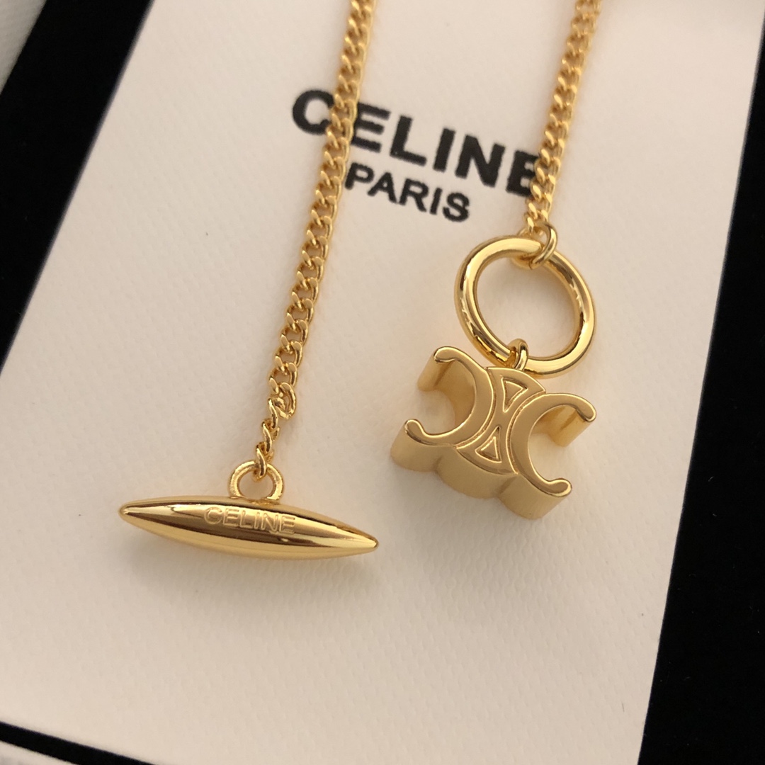 【2026】【CELINE】ネックレス、新しいネックレス万能シンプルファッションオーナメント 2474-BRAND OFF