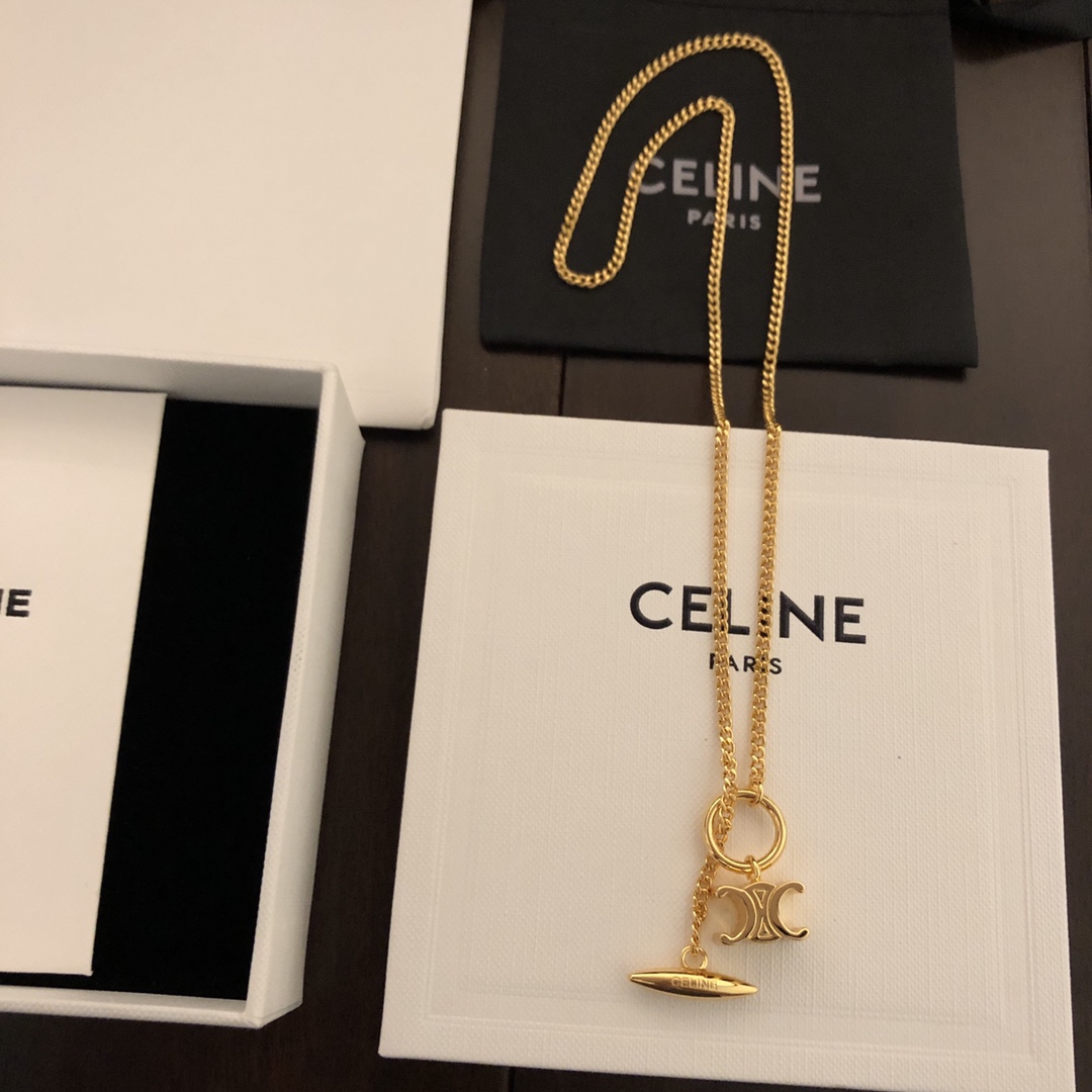 【2026】【CELINE】ネックレス、新しいネックレス万能シンプルファッションオーナメント 2474-BRAND OFF