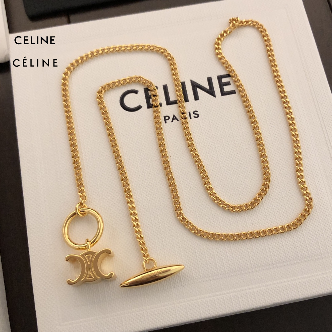【2026】【CELINE】ネックレス、新しいネックレス万能シンプルファッションオーナメント 2474-BRAND OFF