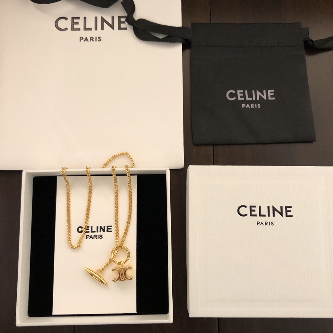 【2026】【CELINE】ネックレス、新しいネックレス万能シンプルファッションオーナメント 2474-BRAND OFF