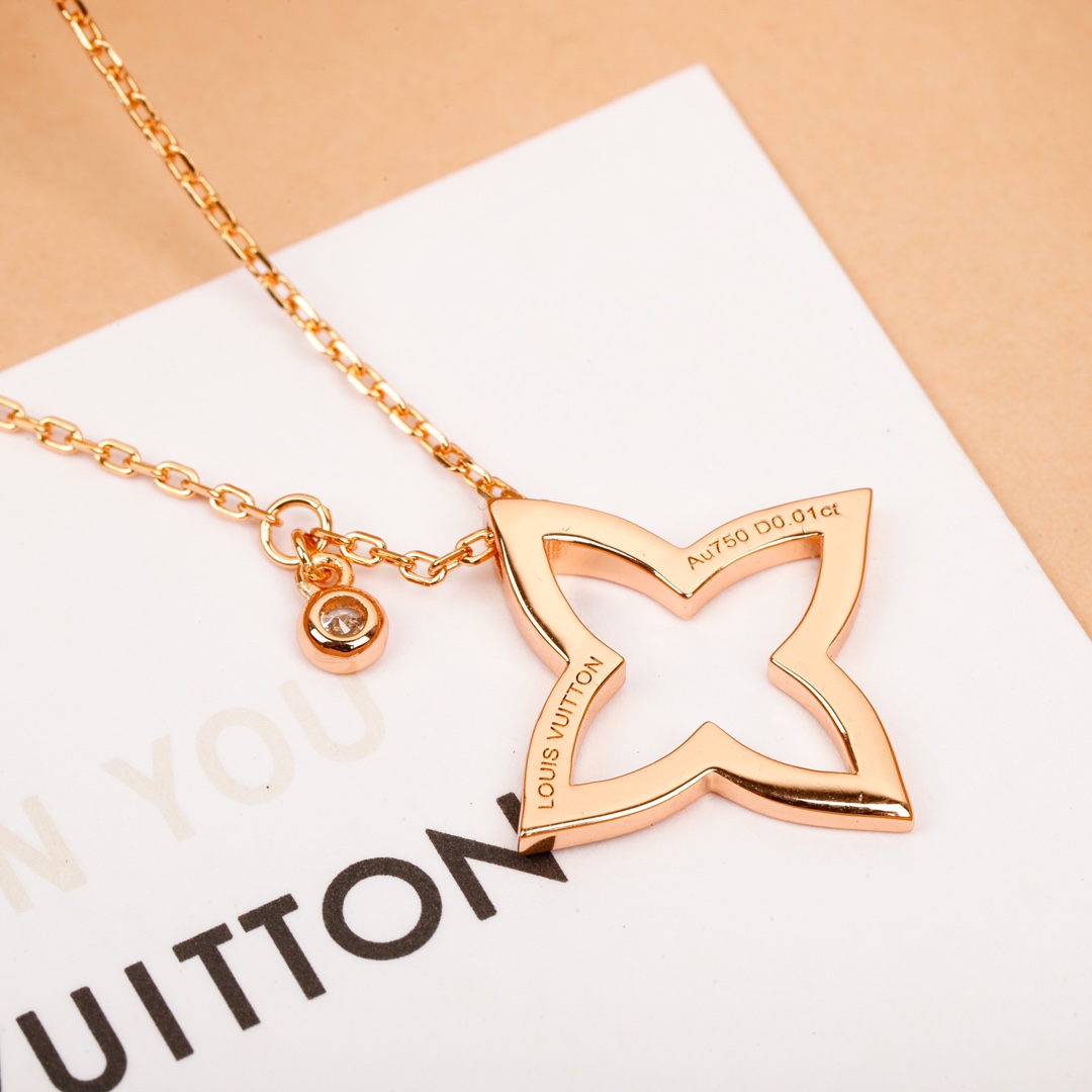 【2026】LV（LOUIS VUITTON）ネックレス、新しいネックレス万能シンプルファッションオーナメント-BRAND OFF