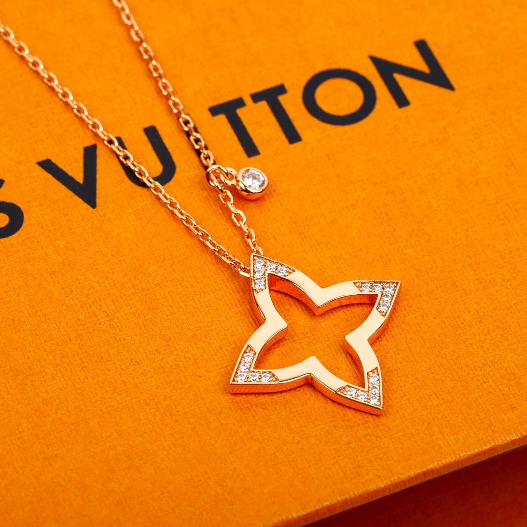 【2026】LV（LOUIS VUITTON）ネックレス、新しいネックレス万能シンプルファッションオーナメント-BRAND OFF