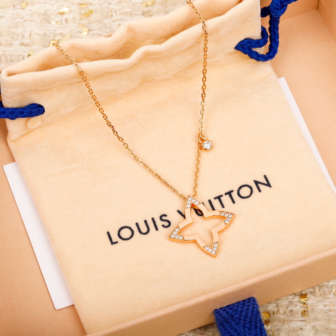 【2026】LV（LOUIS VUITTON）ネックレス、新しいネックレス万能シンプルファッションオーナメント-BRAND OFF