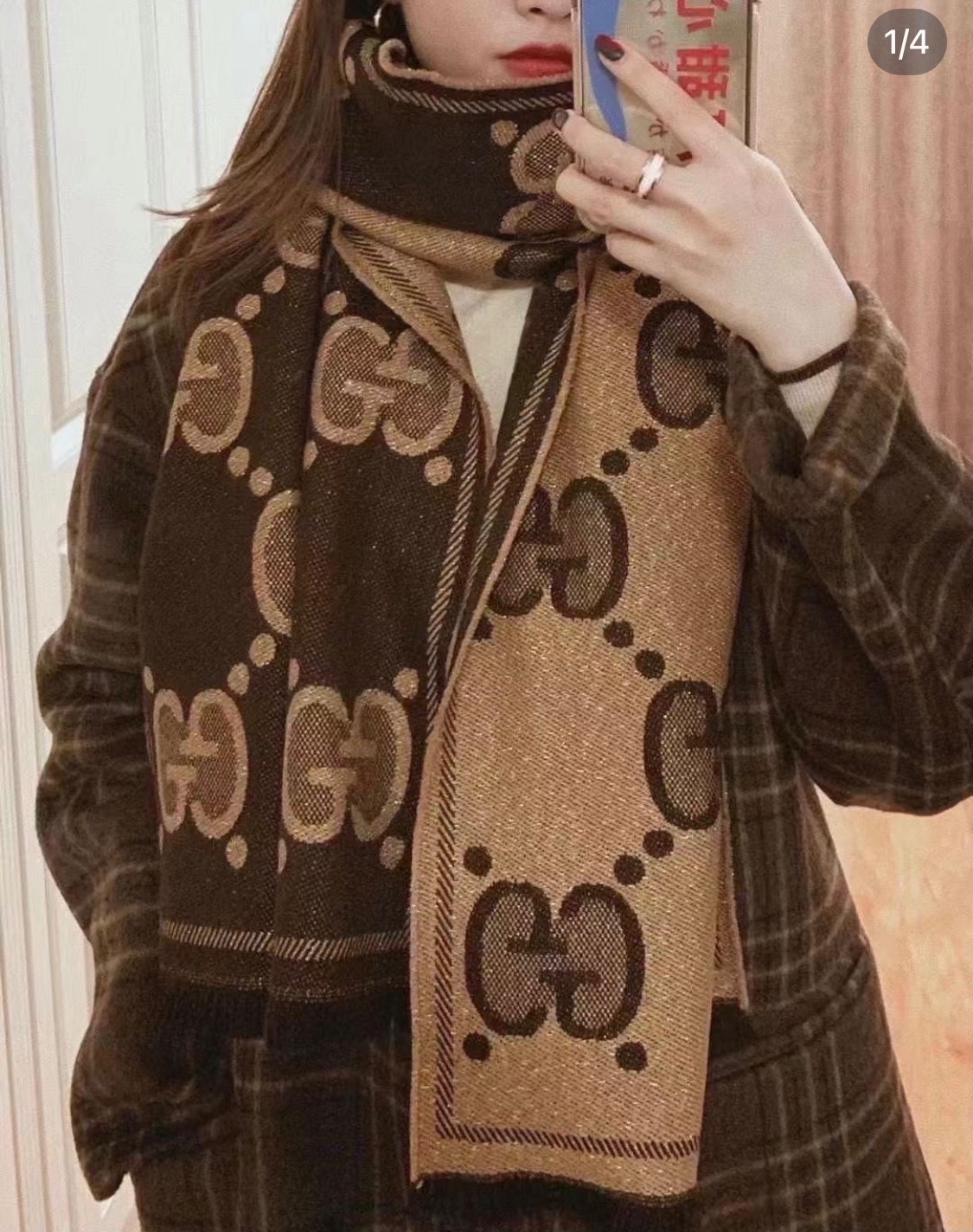 【2026】【GUCCI グッチ】スカーフ45*195CM-BRAND OFF