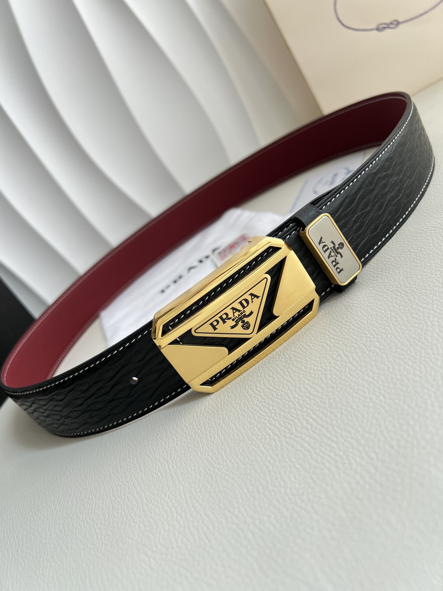 【PRADA】(プラダ) 3.8cmベルト メンズ 240904-BRAND OFF