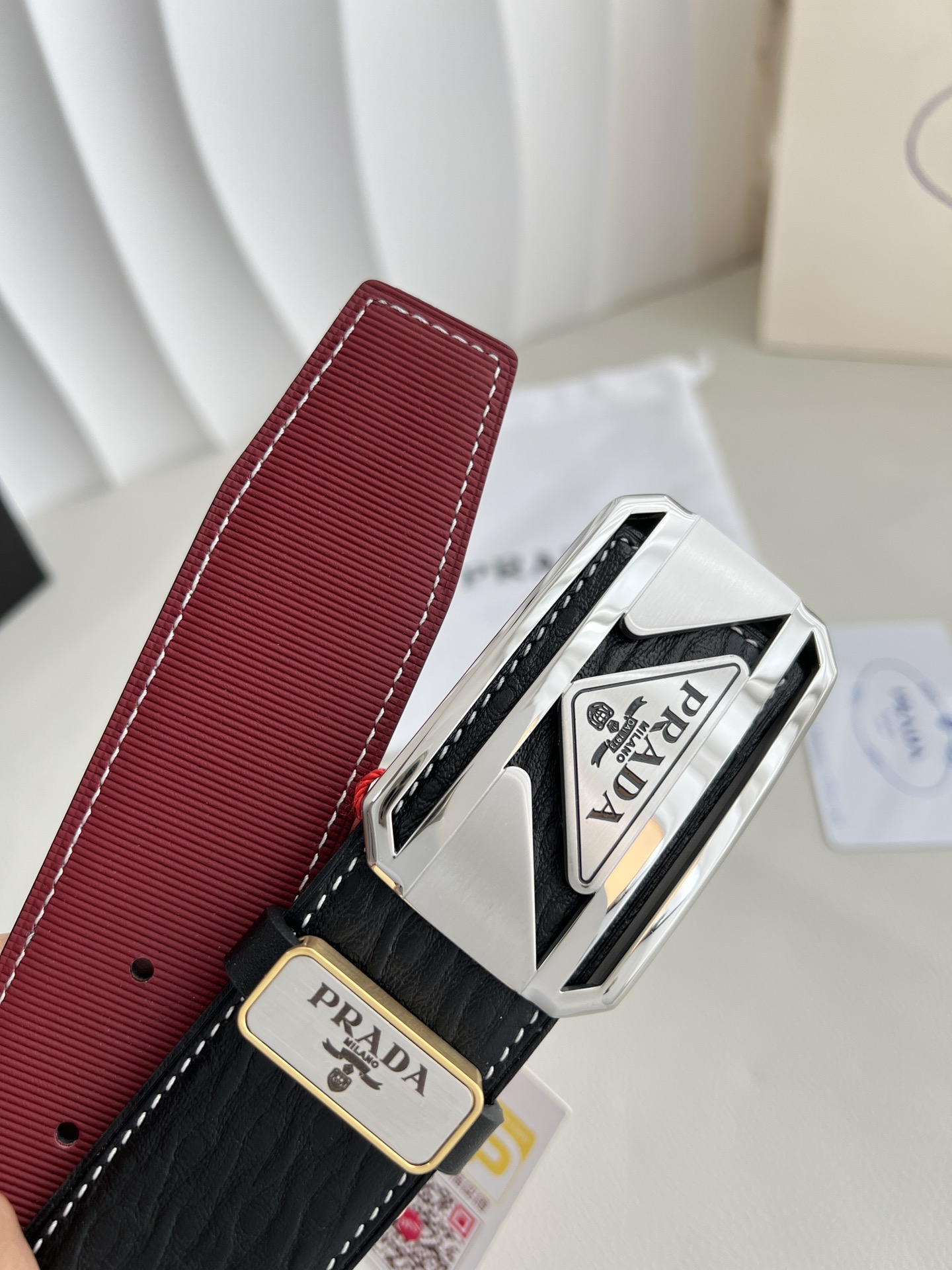 【PRADA】(プラダ) 3.8cmベルト メンズ 240904-BRAND OFF