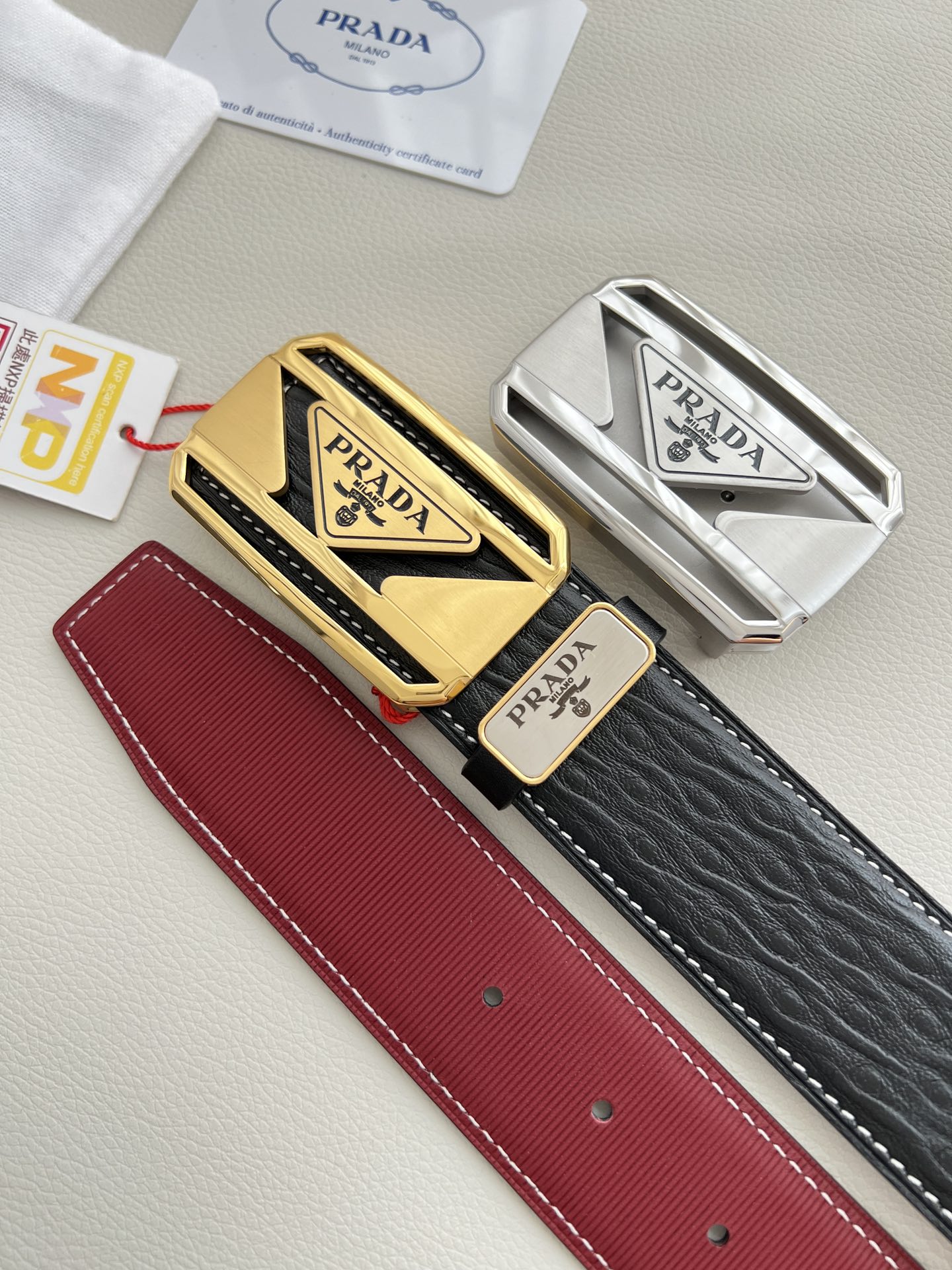 【PRADA】(プラダ) 3.8cmベルト メンズ 240904-BRAND OFF
