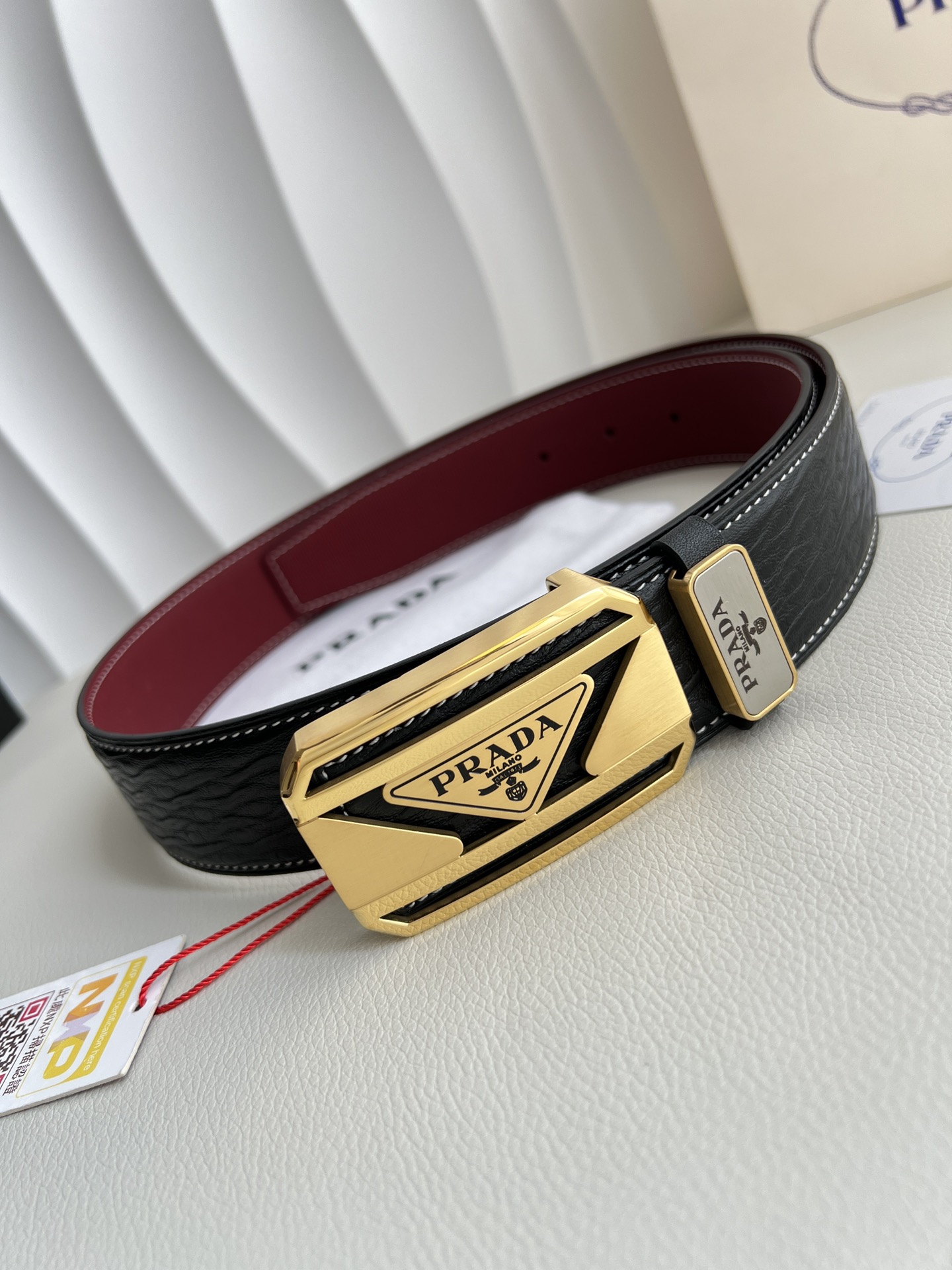 【PRADA】(プラダ) 3.8cmベルト メンズ 240904-BRAND OFF