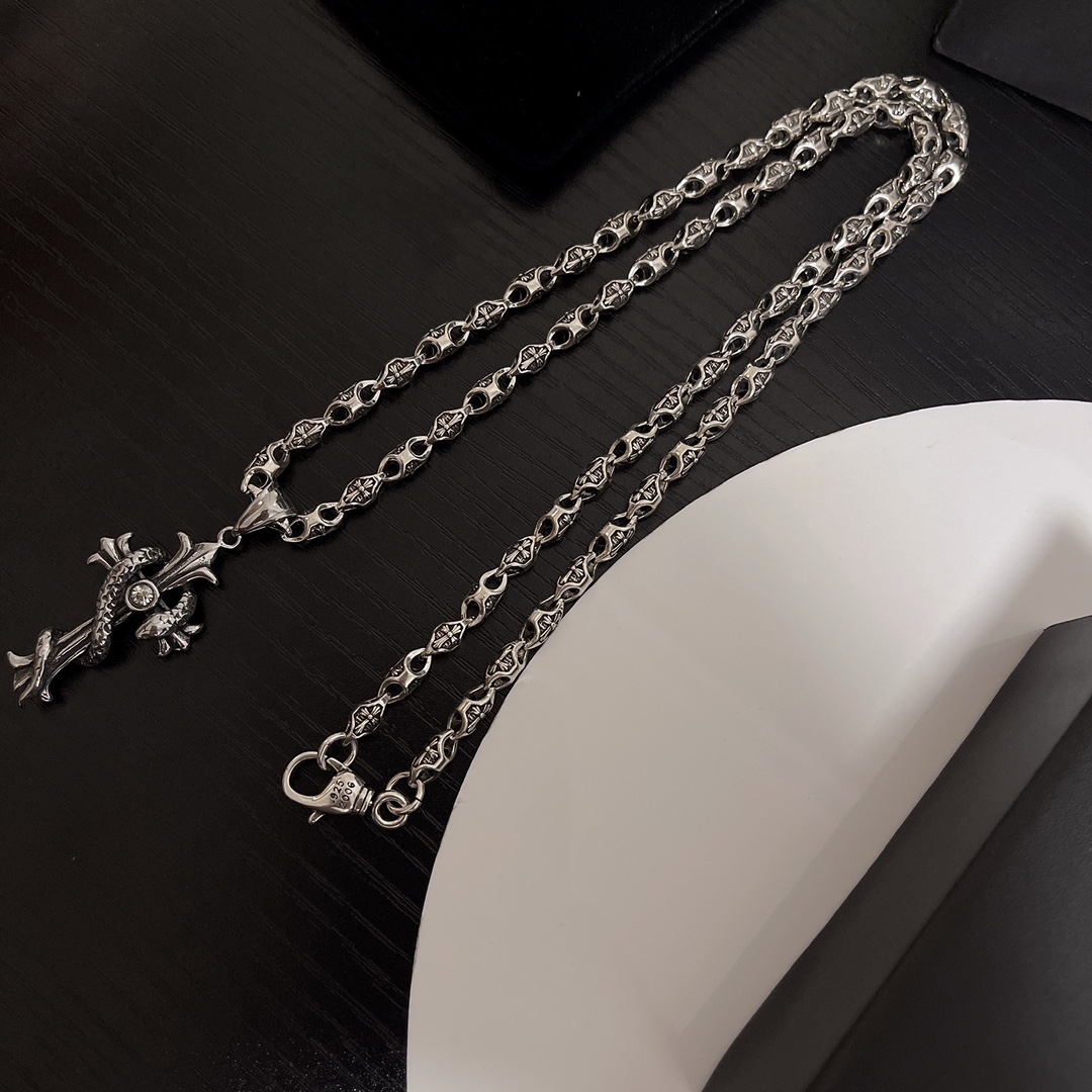 【2026】【CHROME HEARTS】ネックレス、新しいネックレス万能シンプルファッションオーナメント-BRAND OFF
