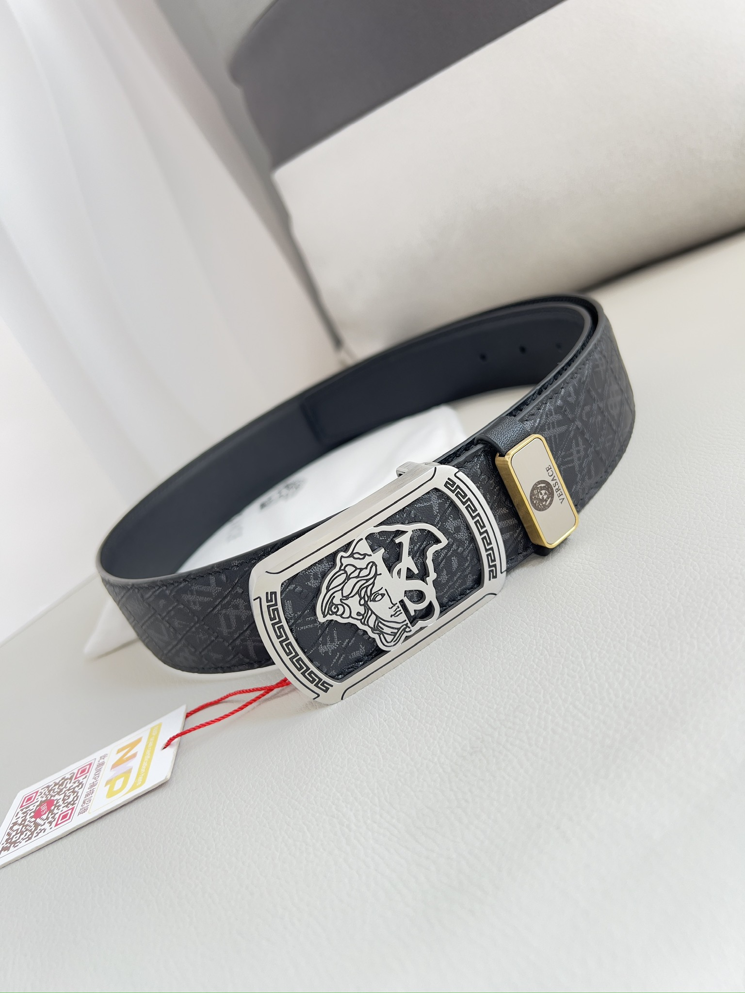 【VERSACE】(ヴェルサーチ) 3.8cmベルト メンズ 24706-BRAND OFF