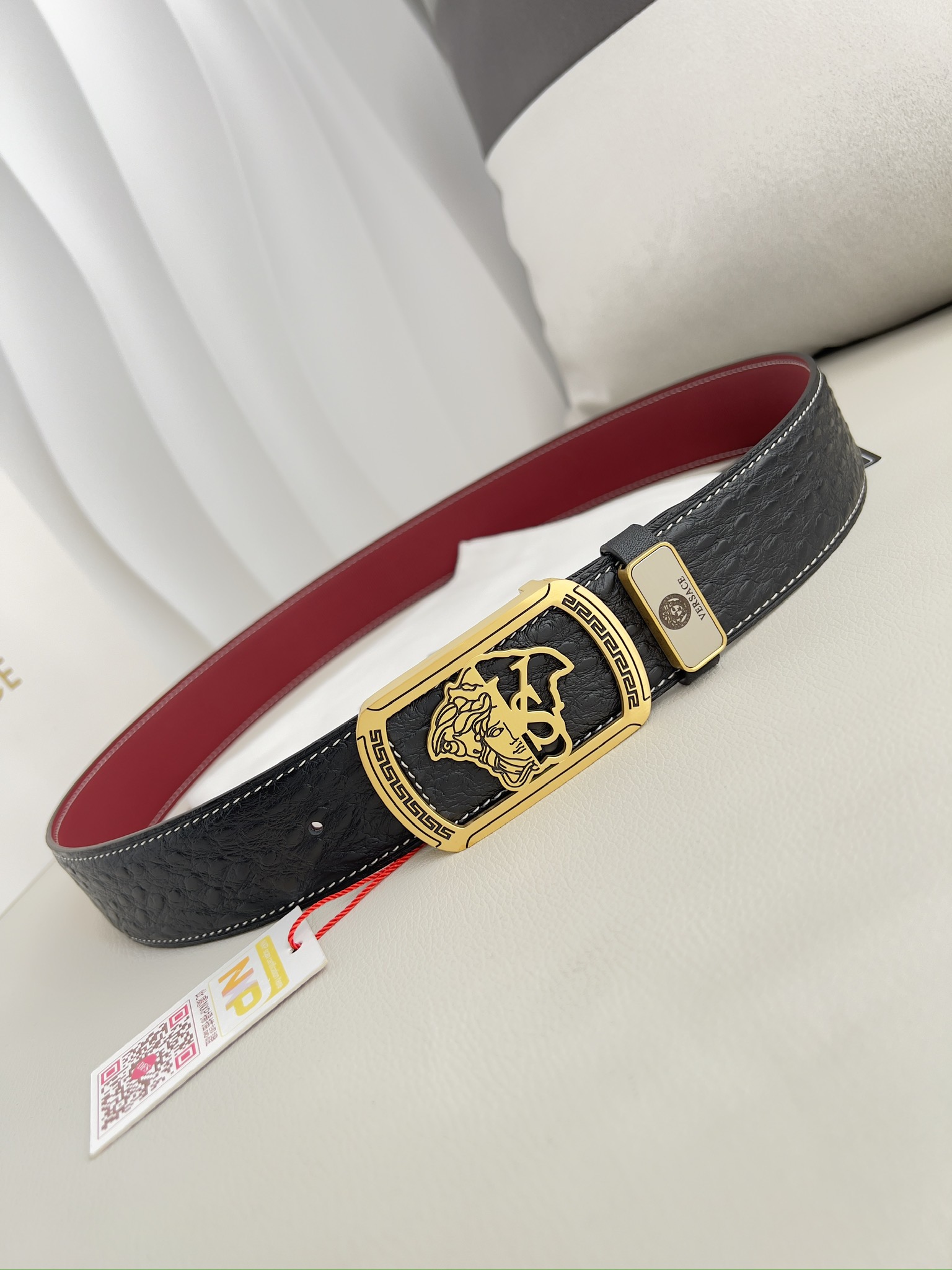 【VERSACE】(ヴェルサーチ) 3.8cmベルト メンズ 240903-BRAND OFF