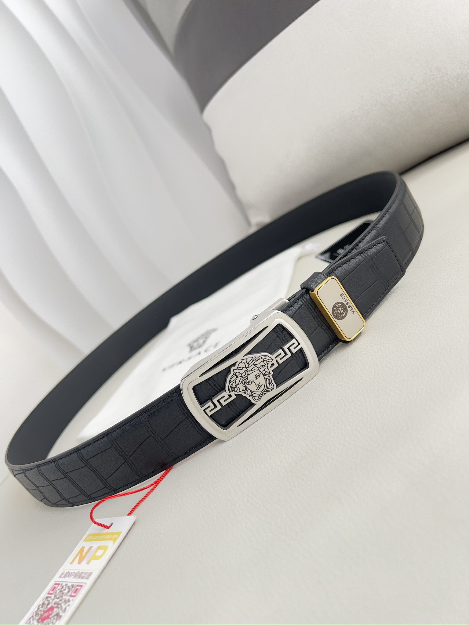 【VERSACE】(ヴェルサーチ) 3.5cmベルト メンズ 24706-BRAND OFF