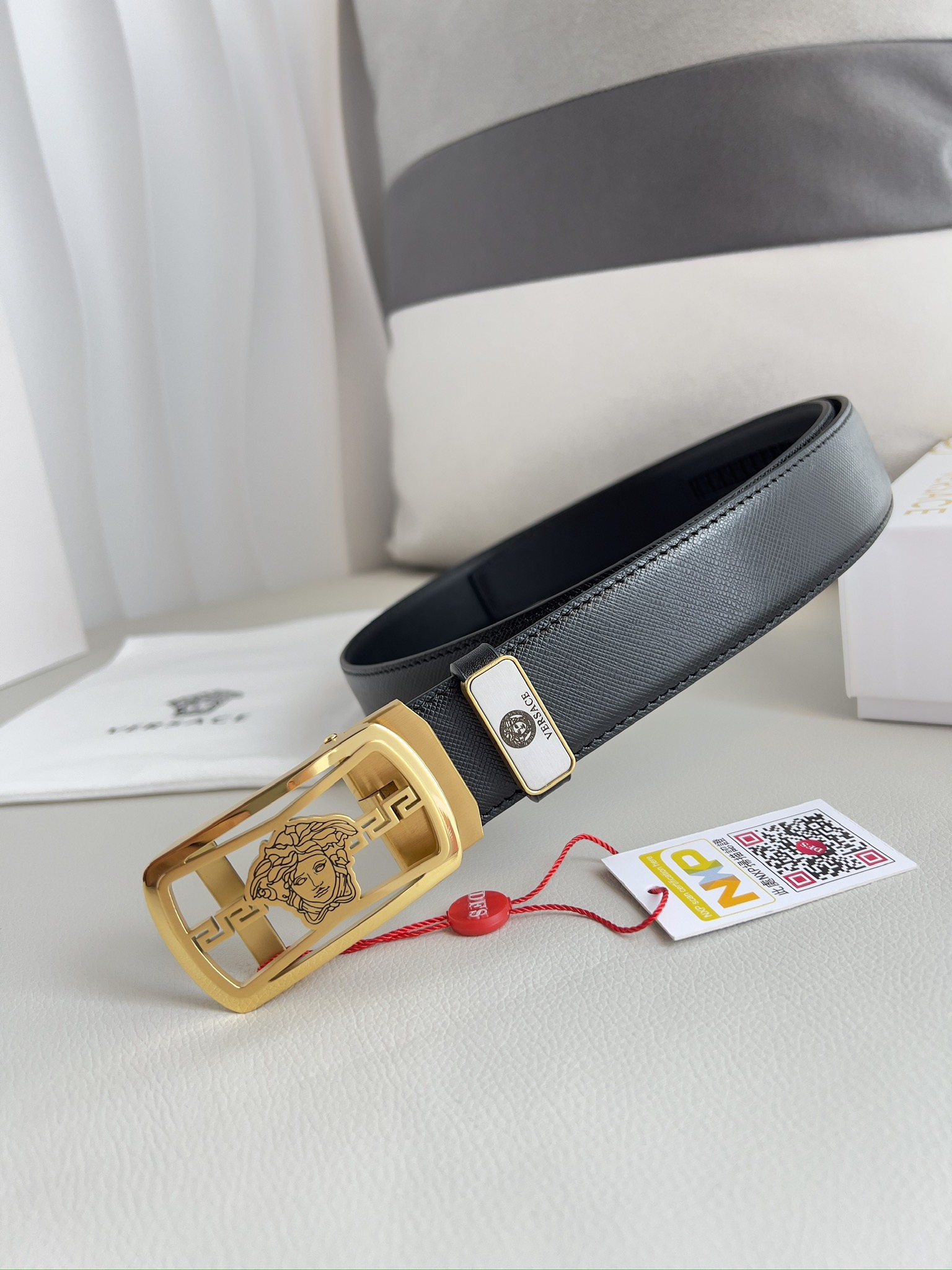 【2026】【VERSACE】(ヴェルサーチ) 3.5cmベルト メンズ 240903-BRAND OFF