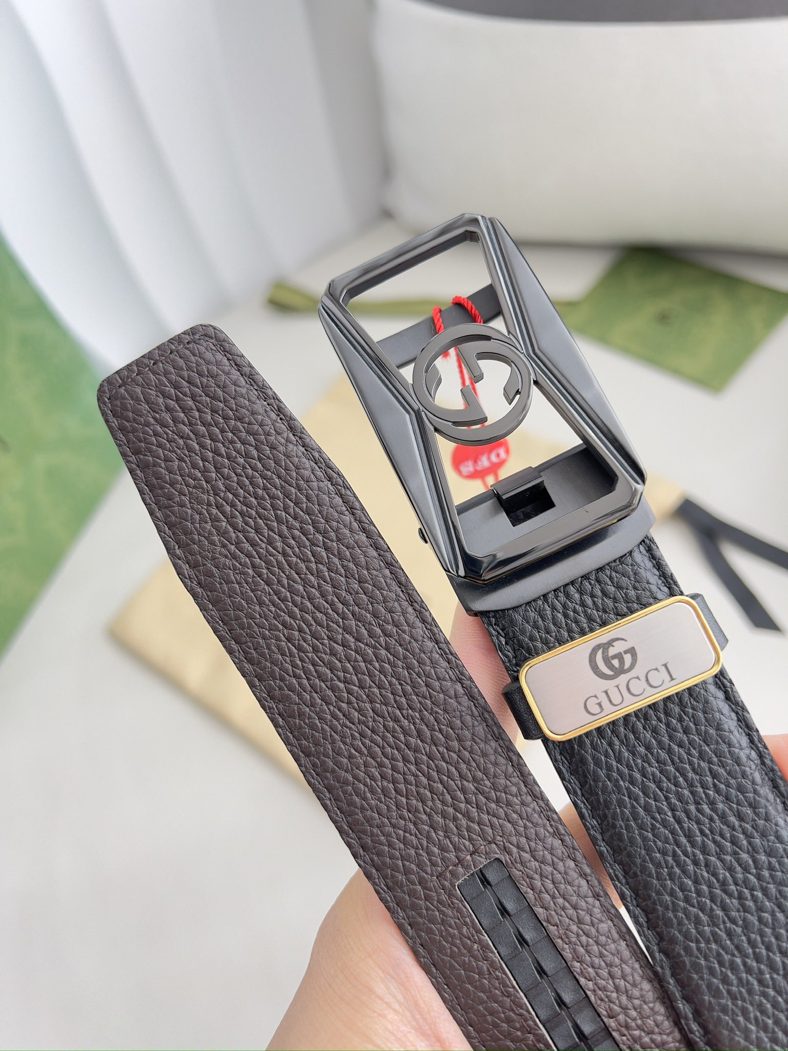 【GUCCI】(グッチ) 3.5cmベルト メンズ-BRAND OFF
