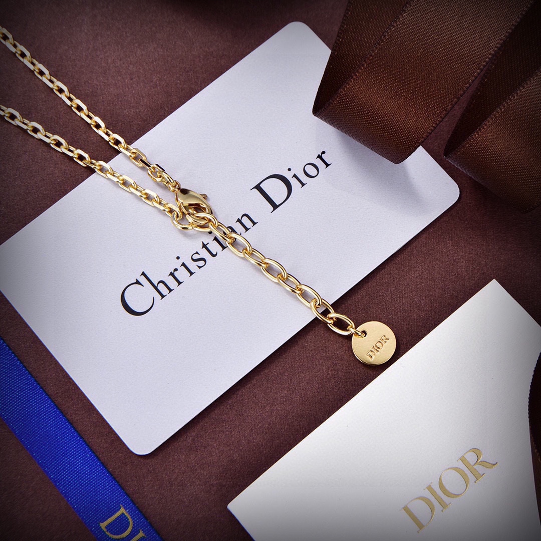 【DIOR】ネックレス、新しいネックレス万能シンプルファッションオーナメント-BRAND OFF