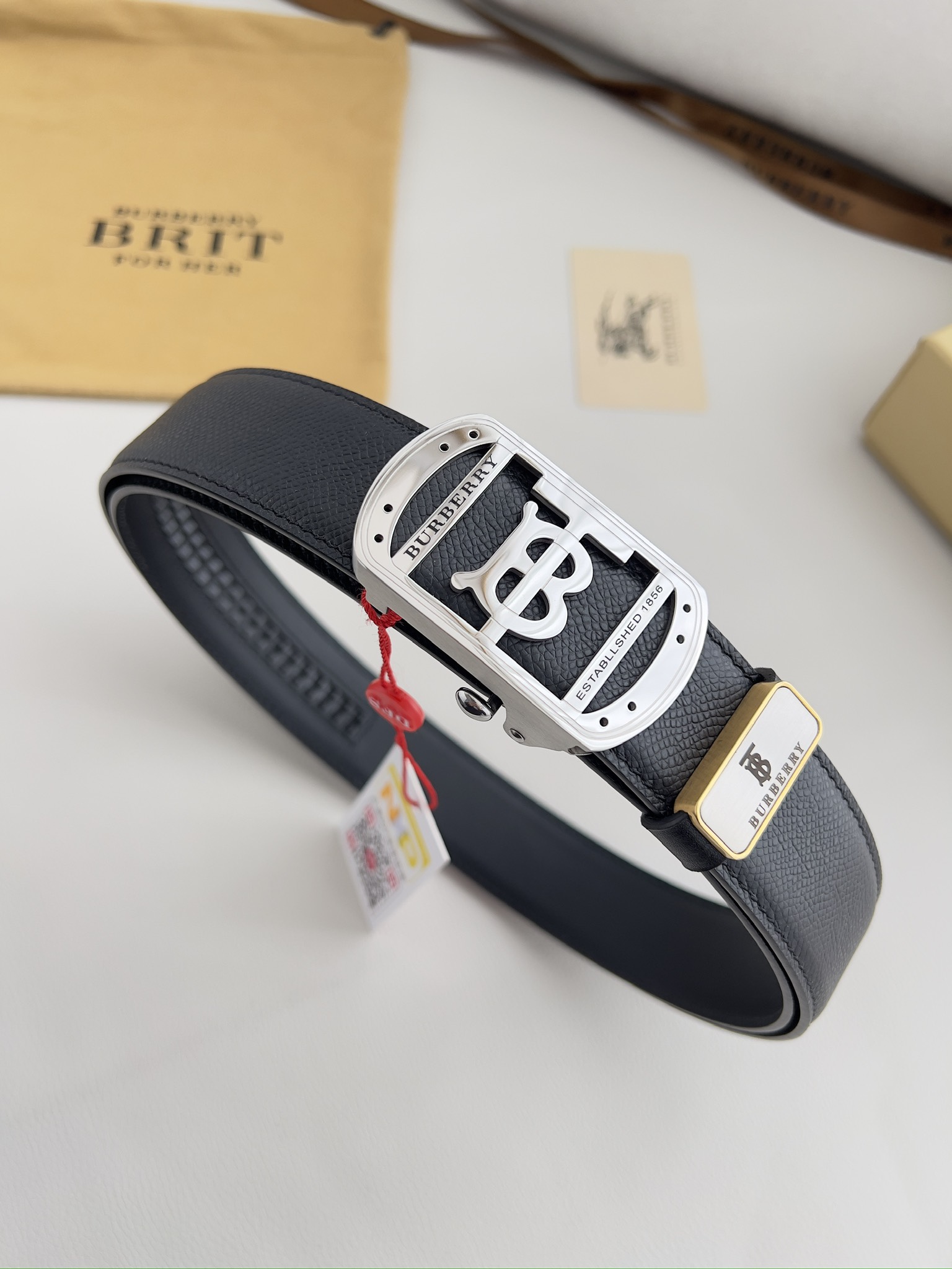 【BURBERRY】(バーバリー) 3.5cmベルト メンズ-BRAND OFF