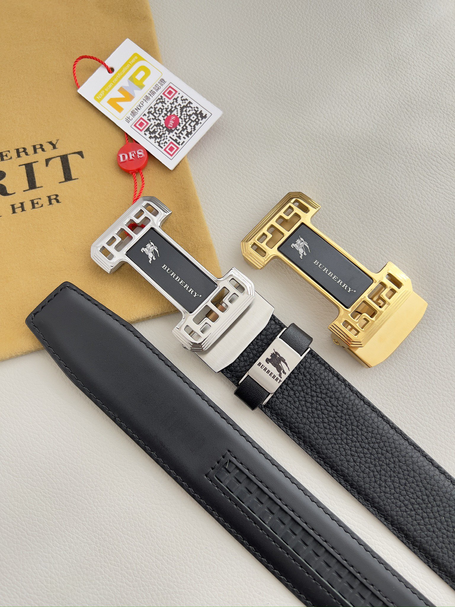 【BURBERRY 】(バーバリー) 3.5cmベルト メンズ 240904-BRAND OFF