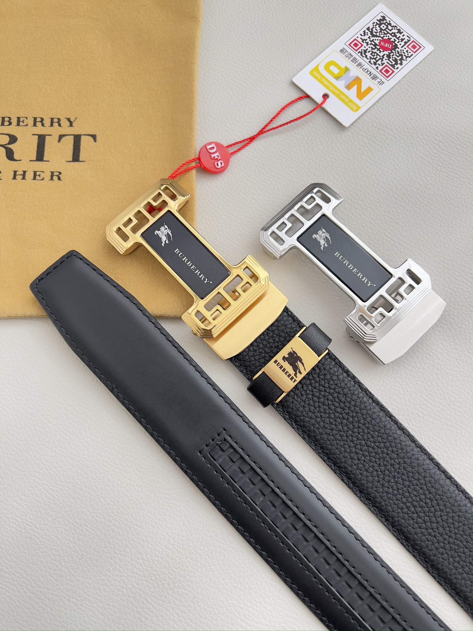 【BURBERRY 】(バーバリー) 3.5cmベルト メンズ 240904-BRAND OFF