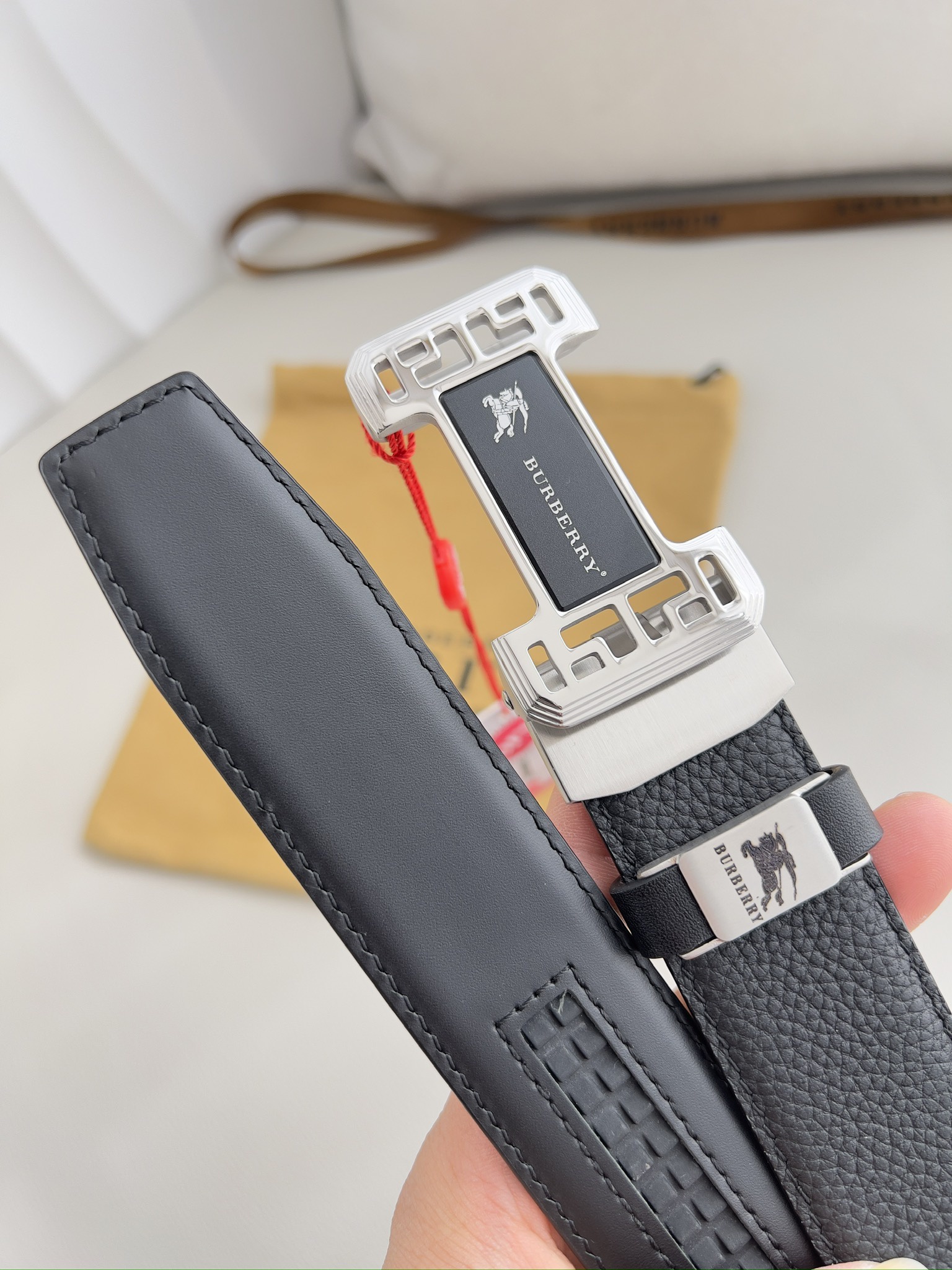 【BURBERRY 】(バーバリー) 3.5cmベルト メンズ 240904-BRAND OFF