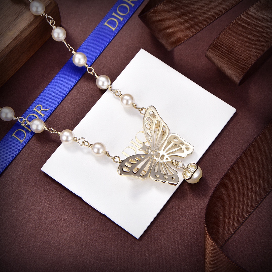 【DIOR】ネックレス、新しいネックレス万能シンプルファッションオーナメント-BRAND OFF