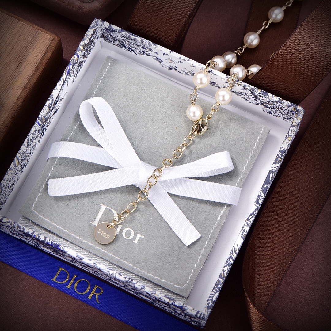 【DIOR】ネックレス、新しいネックレス万能シンプルファッションオーナメント-BRAND OFF