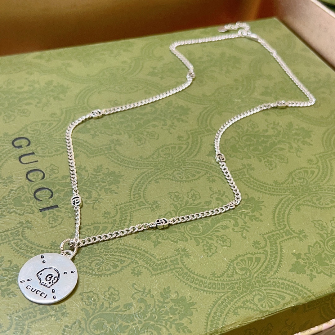 【GUCCI】ネックレス、新しいネックレス万能シンプルファッションオーナメント-BRAND OFF