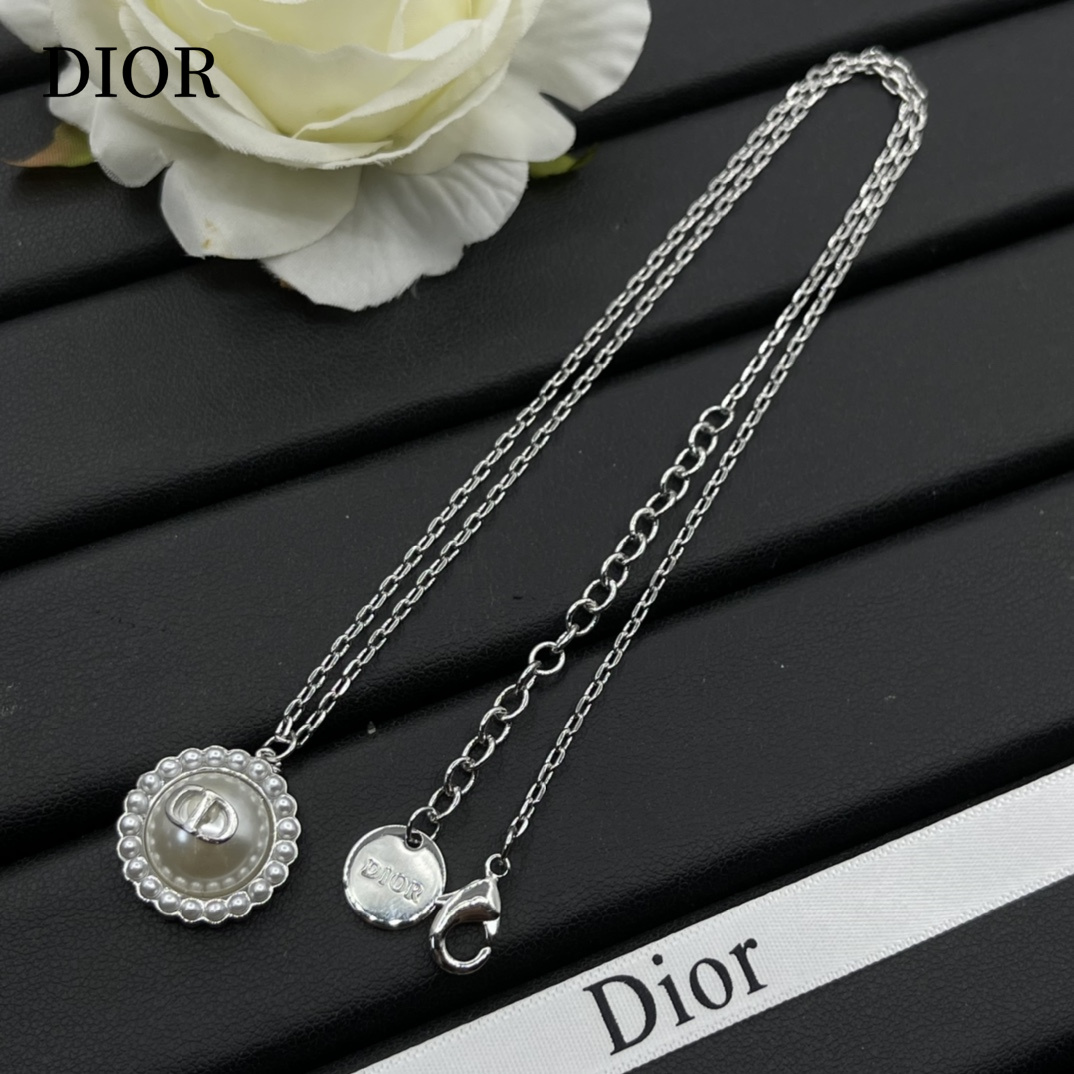 【DIOR】ネックレス、新しいネックレス万能シンプルファッションオーナメント-BRAND OFF