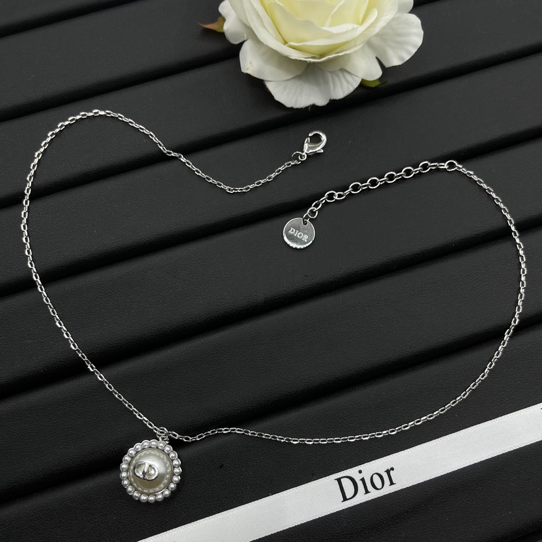 【DIOR】ネックレス、新しいネックレス万能シンプルファッションオーナメント-BRAND OFF