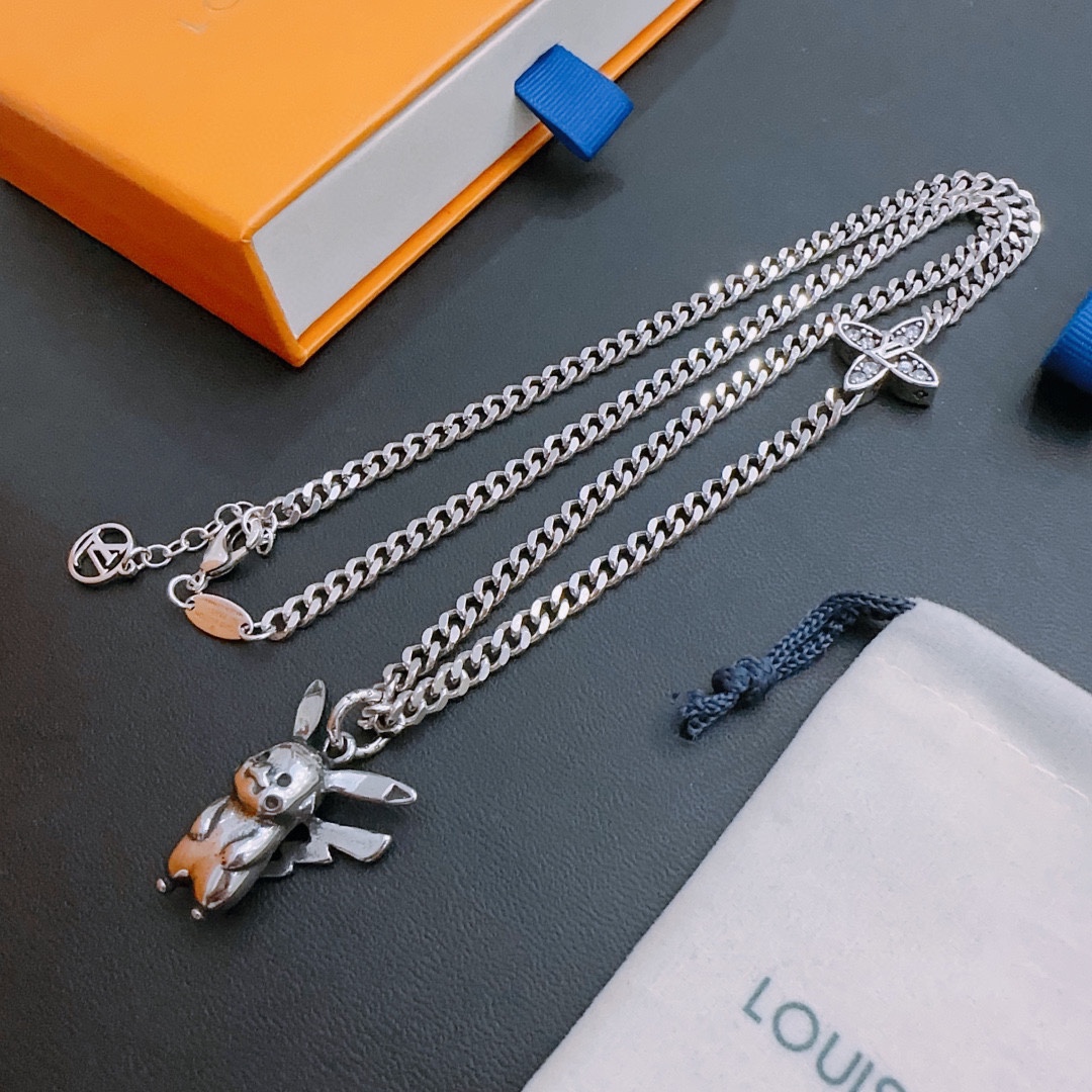 【LOUIS VUITTON】ネックレス、新しいネックレス万能シンプルファッションオーナメント-BRAND OFF