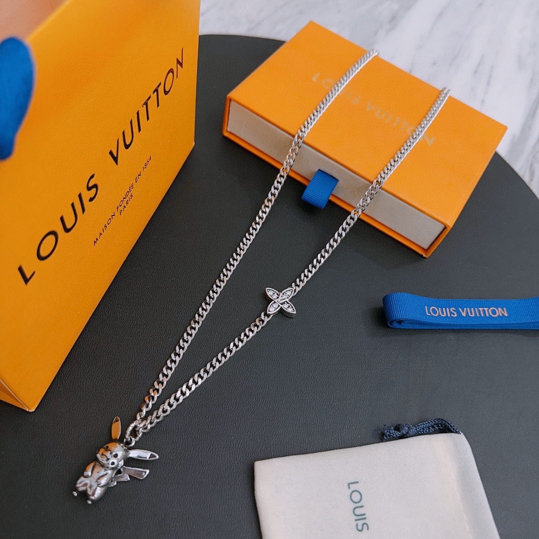 【LOUIS VUITTON】ネックレス、新しいネックレス万能シンプルファッションオーナメント-BRAND OFF