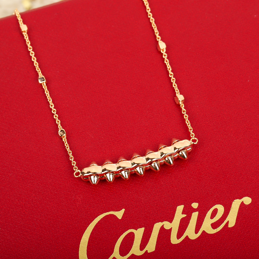 【CARTIER】ネックレス、新しいネックレス万能シンプルファッションオーナメント-BRAND OFF