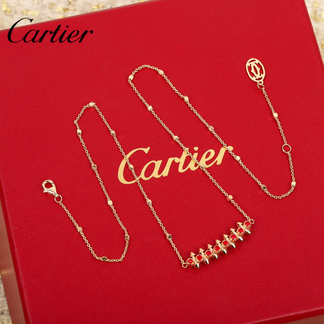 【CARTIER】ネックレス、新しいネックレス万能シンプルファッションオーナメント-BRAND OFF