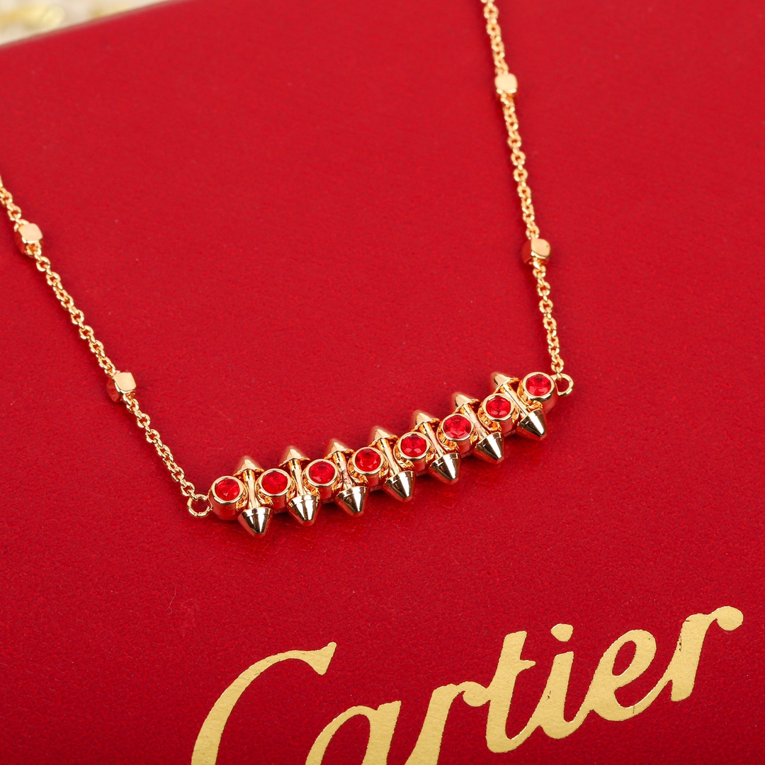 【CARTIER】ネックレス、新しいネックレス万能シンプルファッションオーナメント-BRAND OFF