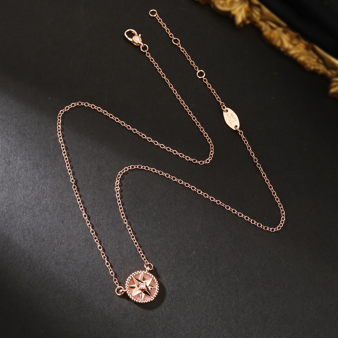 【DIOR】ネックレス、新しいネックレス万能シンプルファッションオーナメント-BRAND OFF