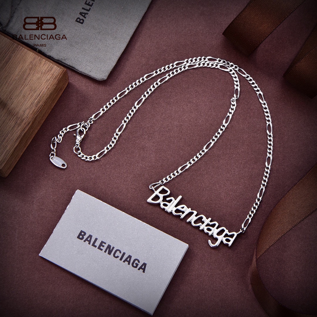【BALENCIAGA】ネックレス、新しいネックレス万能シンプルファッションオーナメント-BRAND OFF