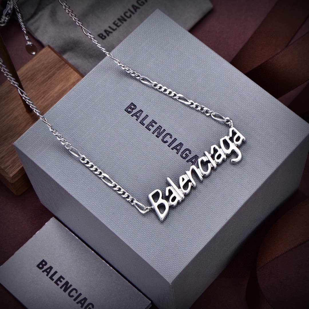 【BALENCIAGA】ネックレス、新しいネックレス万能シンプルファッションオーナメント-BRAND OFF