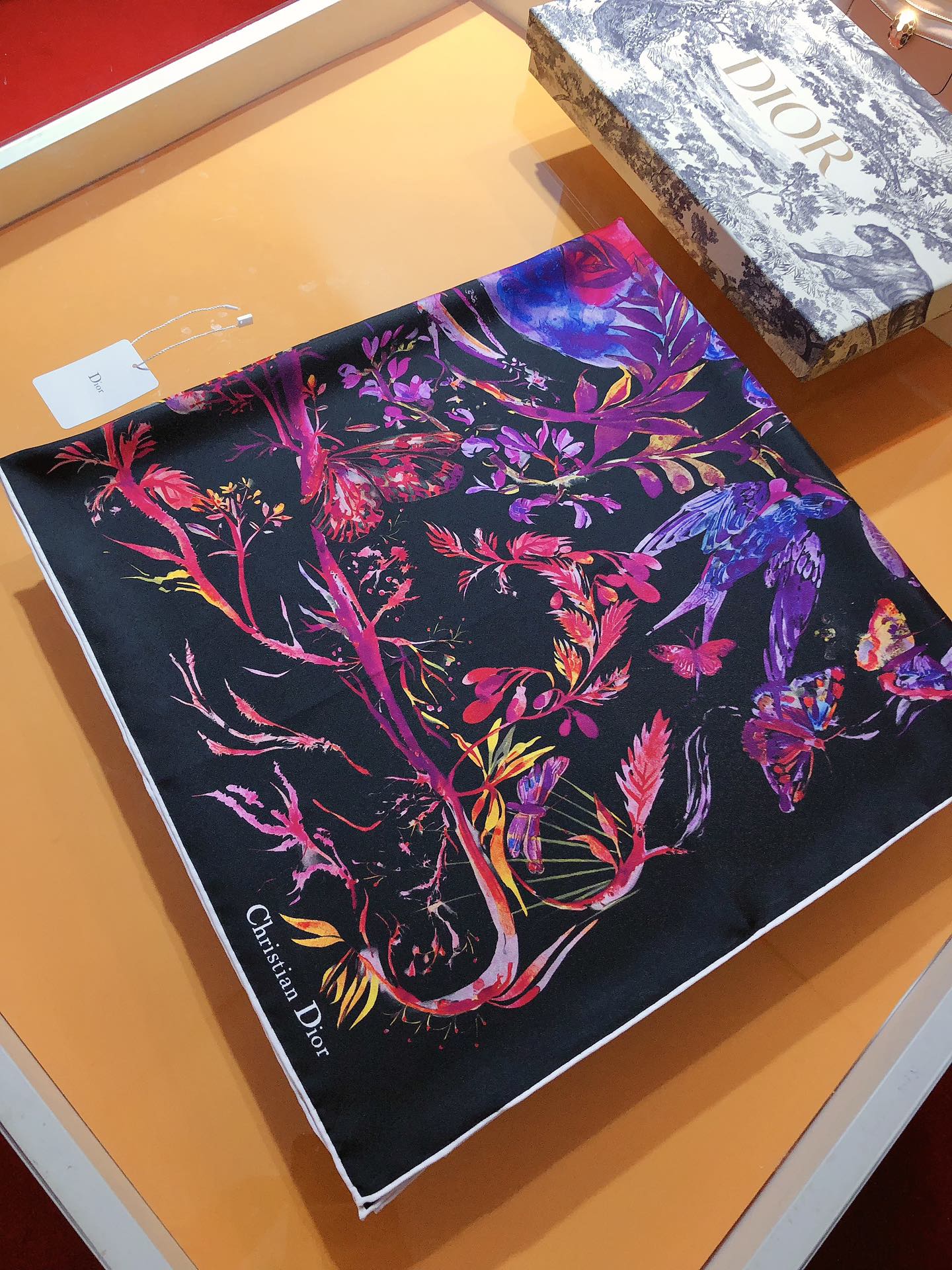 【DIOR  ディオール 】スカーフ90*90cm  241108-BRAND OFF