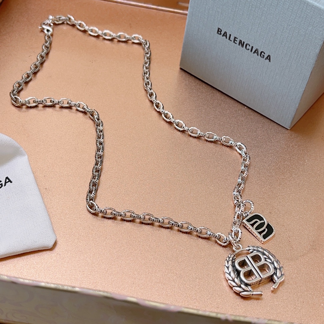 【2026】【BALENCIAGA】ネックレス、新しいネックレス万能シンプルファッションオーナメント-BRAND OFF