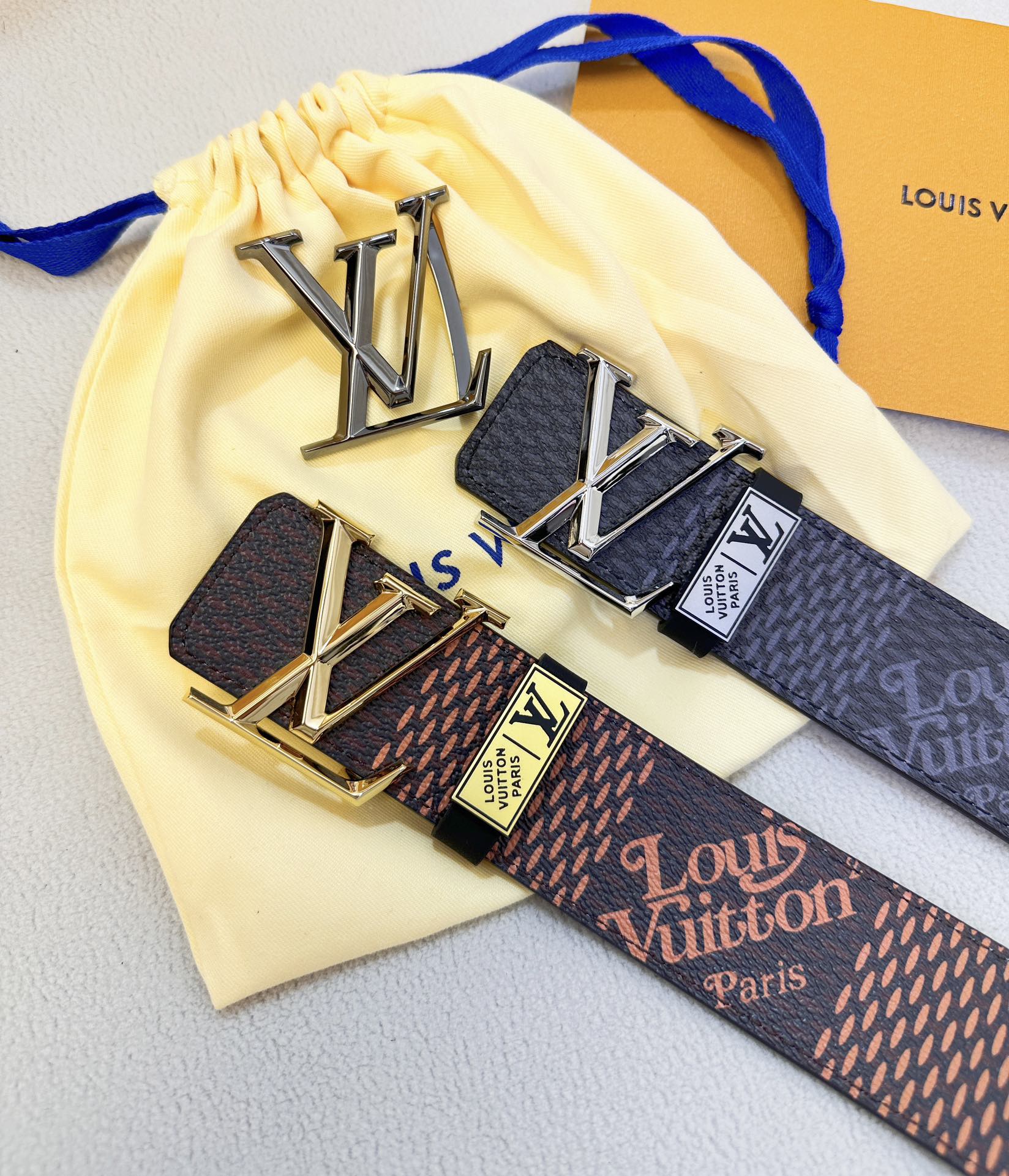 【LOUIS VUITTON】(ルイヴィトン) 3.8cmベルト メンズ-BRAND OFF