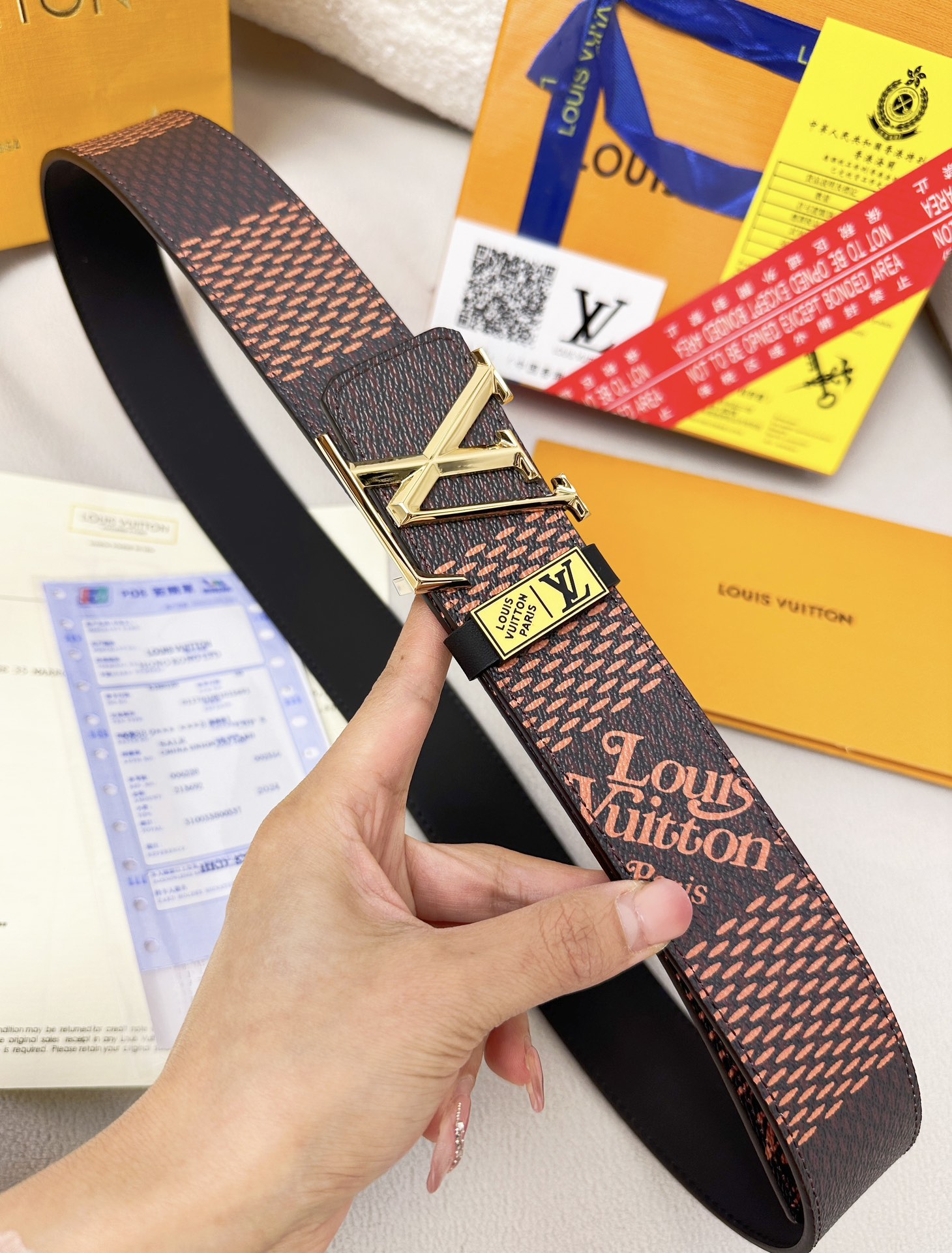 【LOUIS VUITTON】(ルイヴィトン) 3.8cmベルト メンズ-BRAND OFF
